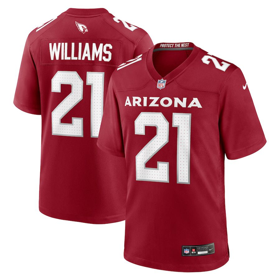 Men Arizona Cardinals #21 Garrett Williams Nike Cardinal Game NFL Jersey